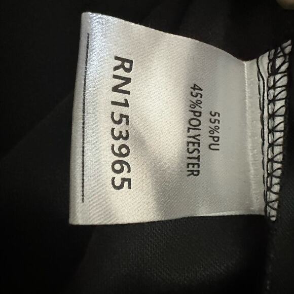 Area Stars Leatherette Vegan Leather Belted Midi Skirt Front Slit Size XS Black - Picture 4 of 8